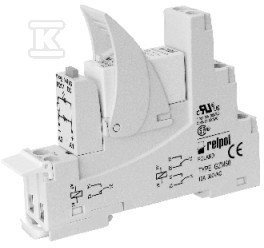 Przekaźnik interfejsowy PI84-230AC-M93G-MS-2012, styki: 2P, zasilanie: 230VAC, prąd obciążeniowy: 8A, szerokość: 15,5mm
