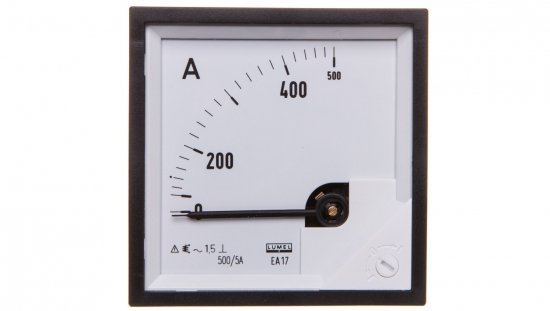 Amperomierz analogowy tablicowy 500/5A 72x72mm k=90 EA17N E42200000000