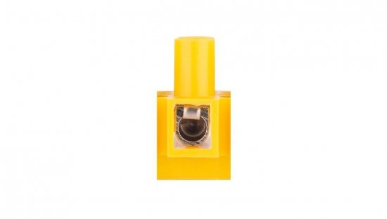 Listwa zaciskowa 2-torowa 4 mm2 z podkładką zapobiegającą przecinaniu przewodów TLZ-4 żółty A12-2051