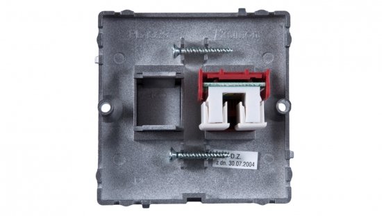 Simon Basic Gniazdo komputerowe pojedyncze RJ45 kat.5e stal inox BMF51.02/21