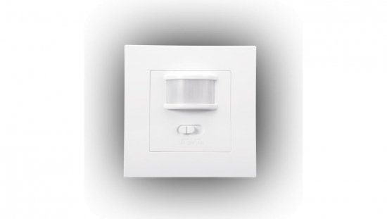 Czujnik ruchu na podczerwień 500W/200W podtynkowy IP20 zasięg 9m CR-IR1/KP/BIAŁY