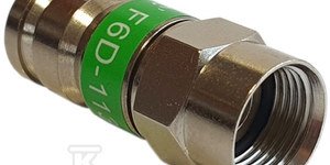 Złącze koncentryczne typu F kompresyjne na kable typu RG 6 tc F 6D-113 26744