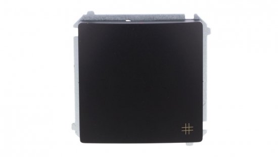 Simon Basic Łącznik krzyżowy (moduł) 10AX, 250V, zaciski śrubowe czarny BMW7.01/49