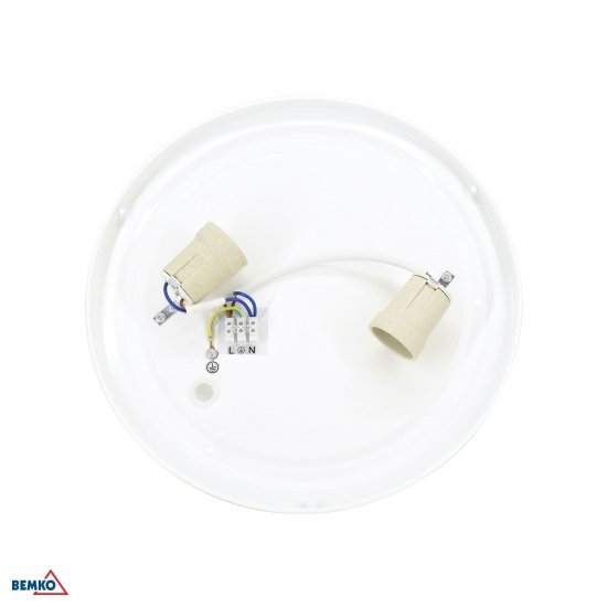 PLAFONIERA TOFIR PHR 2X20W E27 IP44 FI-35 PC+AL