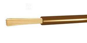 Przewód instalacyjny H05V-K (LGY) 1x1,5 brązowy linka (100m) G-119498