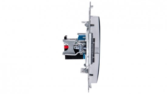 Simon 54 Gniazdo telefoniczne pojedyncze RJ12 srebrny mat DT1.01/43