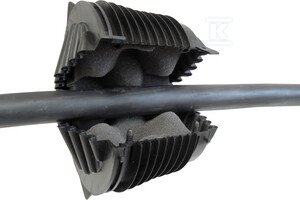 Dławnica czopowa / Gniazdowy wkład uszczelniający EK 186/200 (dla średni wew. rur 185-205 mm) BP-140736