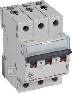 Wyłącznik nadprądowy S 303 3P D 32A 6000A TX3 403758