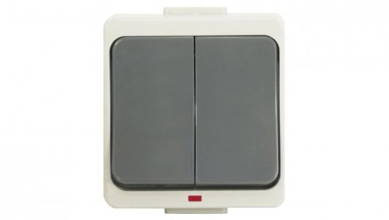 JANTAR-bis Łącznik świecznikowy z podświetleniem n/t IP44 szary WNT-2J-b/S