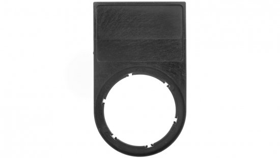 Ramka do etykiet samoprzylepnych 17,5x27mm czarna zaokrąglona otwór 22mm SIRIUS ACT 3SU1900-0AH10-0AA0