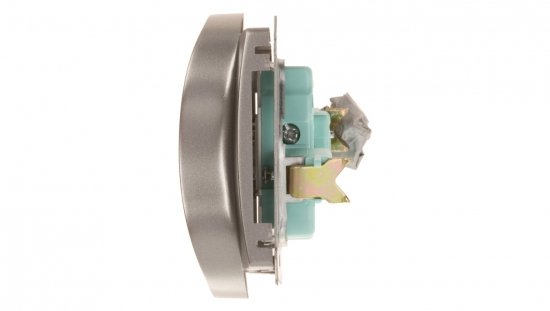 Simon Basic Gniazdo podwójne z/u 16A IP20 stal inox BMGZ2M.01/21