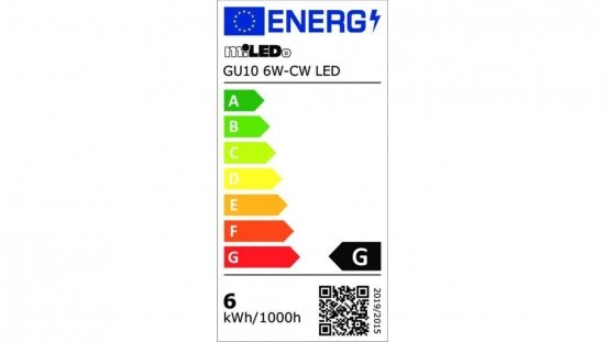 SUPER CENA Żarówka LED GU10 6W-CW LED 520lm 5000K barwa zimna 31235