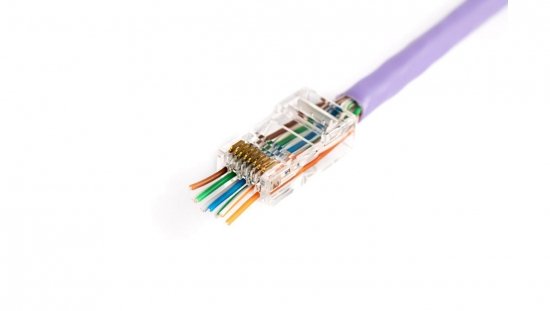 Wtyk RJ45 (8P8C) przelotowy kat.6 nieekranowany AWG 26-24 /woreczek zawiera 100szt./ X-ML-6U-EZ