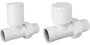 Dekoracyjny zestaw grzejnikowy prosty, biały ZGB30WH