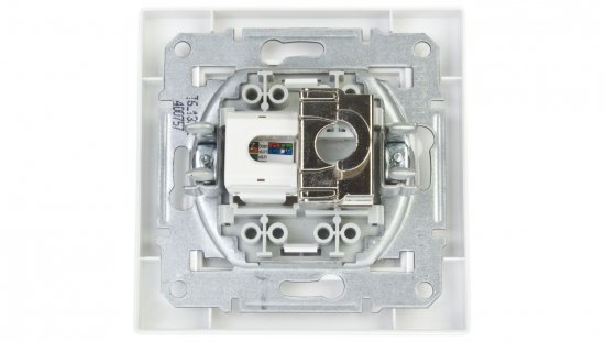 ASFORA Gniazdo teleinformatyczne kat.5e RJ45   RJ12 białe EPH4900121