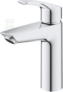 Bateria umywalkowa Grohe Eurosmart jednouchwytowa, rozmiar M, chrom, ogranicznik przepływu 5,7 l/min., głowica Ceramiczna 28 mm, korek push-open, osobne kanały wodne