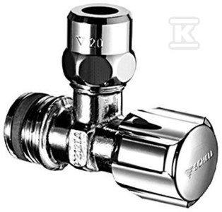 Zawór kątowy regulacyjny Comfort 3/8&quot; chrom,krotki bez ASAG