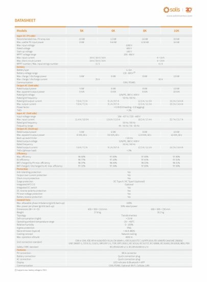 Zestaw Solis 6kW + Dyness Tower PRO TP19 (19.2 kWh)