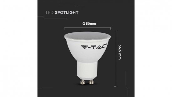 Żarówka LED 4,5W GU10 6500K 400lm 110st. 211687