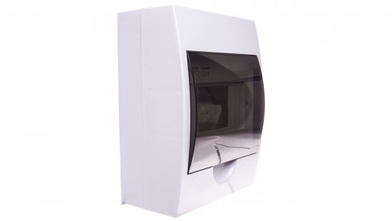 Rozdzielnica modułowa 1x6 natynkowa IP40 IK06 N PE II klasa drzwi transparentne szare DB106S 1X6P/SMD biała 3831