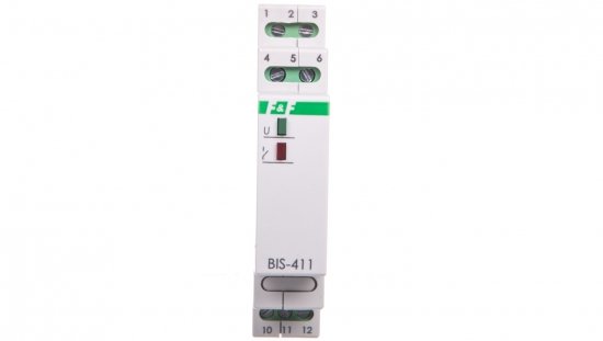 Przekaźnik bistabilny 1P 16A separowany 24V AC/DC Inrush BIS-411i-24V BIS-411-LED-24V