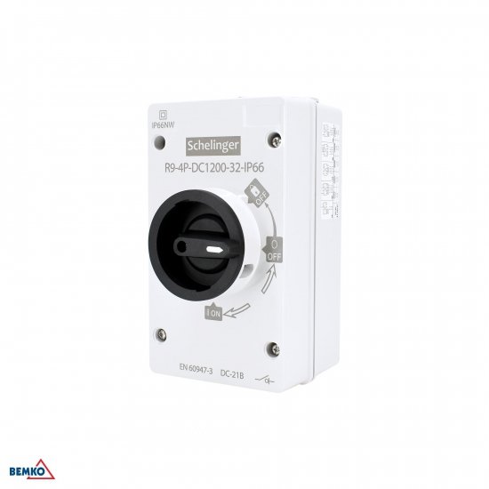 ROZŁĄCZNIK IZOLACYJNY PV 4-POLOWY 1200V DC 32A IP66