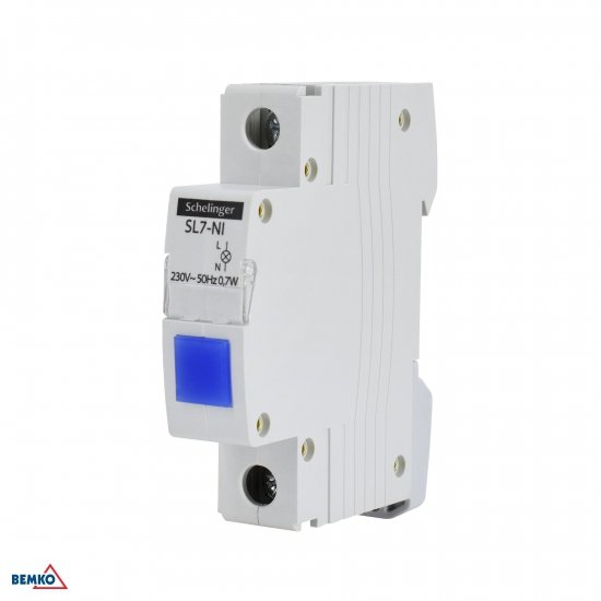 LAMPKA SYGNALIZACYJNA LED SL7 NIEBIESKA SCHELINGER