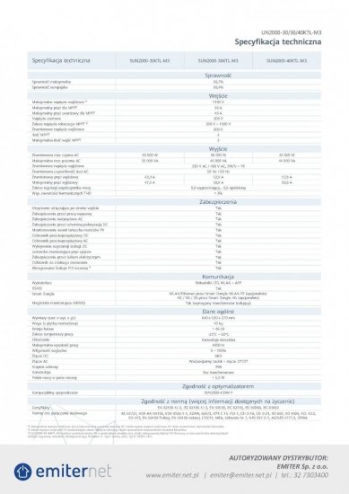 Inwerter Huawei SUN2000-30KTL-M3 3-FAZOWY