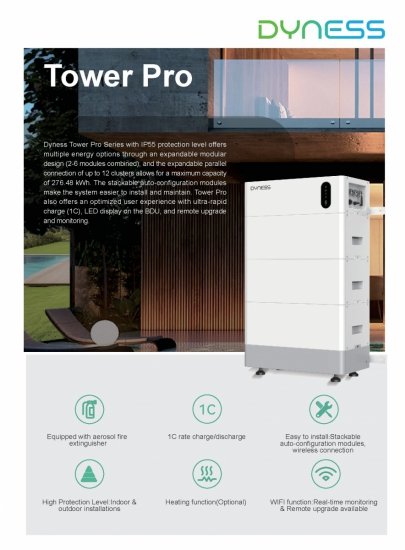 Zestaw Solis 6kW + Dyness Tower PRO TP7 (7.68 kWh)