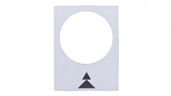 Tabliczka opisowa biała prostokątna 30x40mm W PRAWO WOLNO-SZYBKO ZB2BY4909