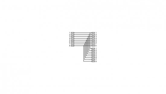 Adapter - Trójnik RJ45 8P8C/2X8P8Cm/F 50584