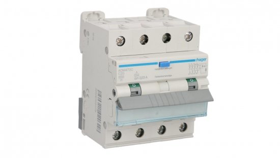 Wyłącznik różnicowo-nadprądowy RCBO 4P C20A 0,03A Typ A 6kA RCBO ADM470C