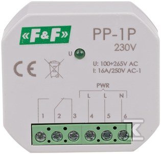 PP-1P 230V PRZEKAŹ.ELE.1P 16A P/T