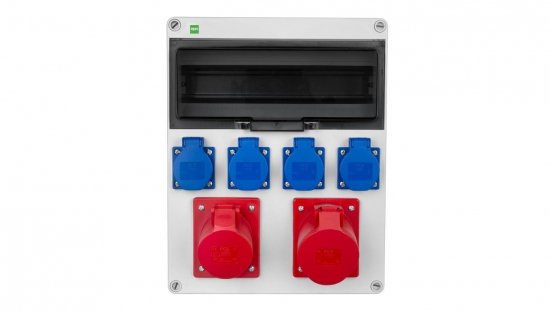 Rozdzielnica budowlana RS-13 13-mod. 4x2P+Z, 16A/5P, 32A/5P, IP44 bez zabezpieczeń 6210-01