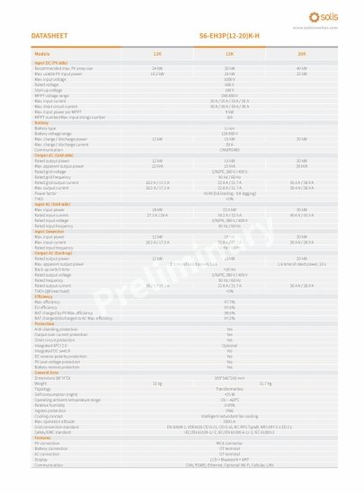 Solis S6-EH3P12K-H-EU 12 kW - falownik hybrydowy 3-fazowy HV