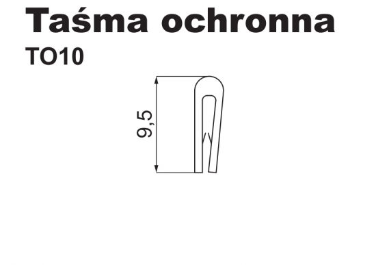 Taśma ochronna zbrojona TOZ 100800 /10m/