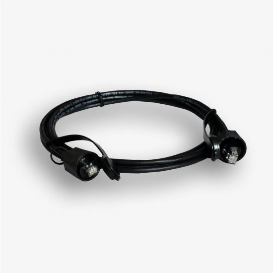 Kabel krosowy przemysłowy EmiterNet FTP kat.6 czarny 2m