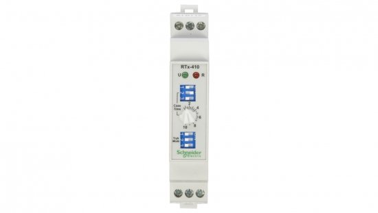 Przekaźnik czasowy 1P 5A 0,01sek-100h 24-240V AC/DC wielofunkcyjny RTx-410 2610391