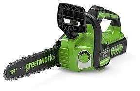 Pilarka Łańcuchowa Greenworks Gd24Cs30K4 Zestaw Ładowarka + Aku 4 Ah 24V