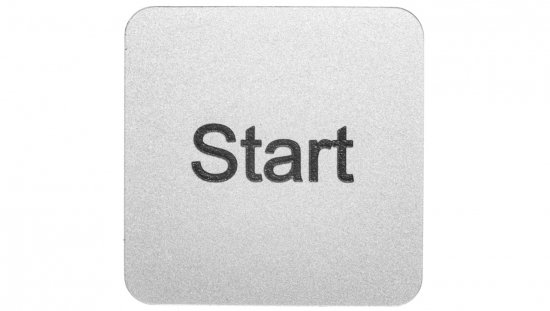 Etykieta samoprzylepna do kaset 22x22mm srebrna inskrypcja /Start/ SIRIUS ACT 3SU1900-0AF81-0DT0