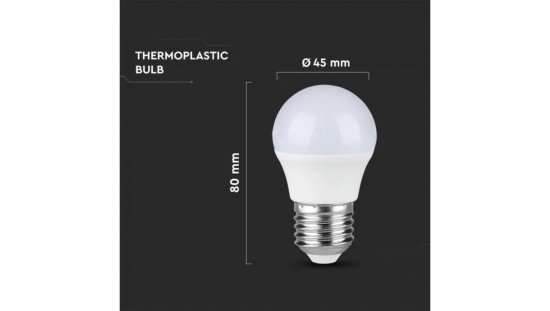 Żarówka LED E27 3,7W G45 320lm 4000K 180 st. IP20 214162