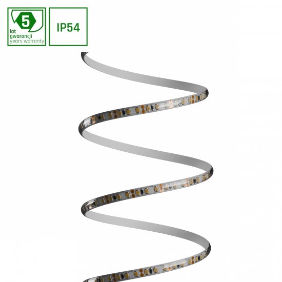 PASEK LED 2835 12V 120LED 9,6W/m 730lm/m WW 8mm IP54 5LAT 5m roll