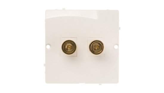 Simon Basic Gniazdo głośnikowe pojedyncze białe BMGL2.02/11