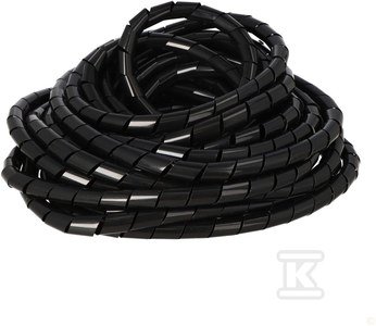 Wąż spiralny GST-12B (średnica wewnętrzna 12mm) czarny opakowanie 10 metrów