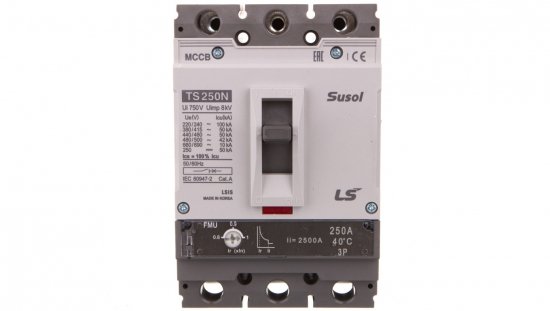 Wyłącznik kompaktowy LS Electric 3polowy In=400A ETS elektroniczny 0108005100 TS400N ETS400 3P