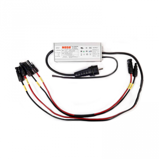 Symulator modułów PV, 143-286 Vdc, 0,7A, konektory: Staubli MC4, Amphenol H4