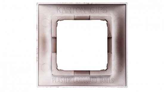 Simon 54 Premium Ramka pojedyncza brąz mat /do karton-gips/ DRK1/46