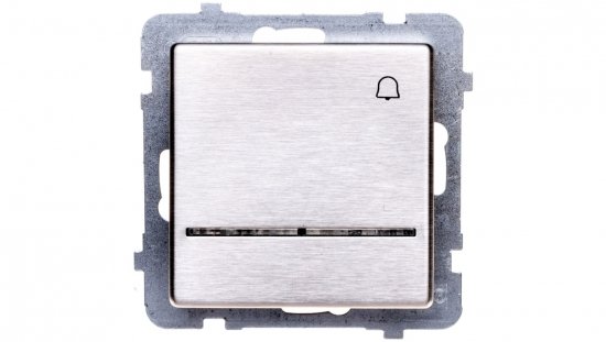 SONATA Przycisk /dzwonek/ z podświetleniem stal inox ŁP-6RMS/m/37