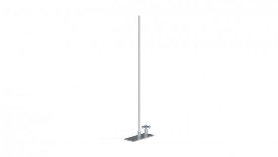 Maszt odgromowy aluminiowy z metalową podstawą 2,0m 43.2/M AL /94382009/