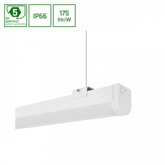 LIMEA SLIM 2 HERMETYK 36W NW 230V 120st IP66 IK08 1700x65x67mm BIAŁY 5 lat gw.  bez kabla